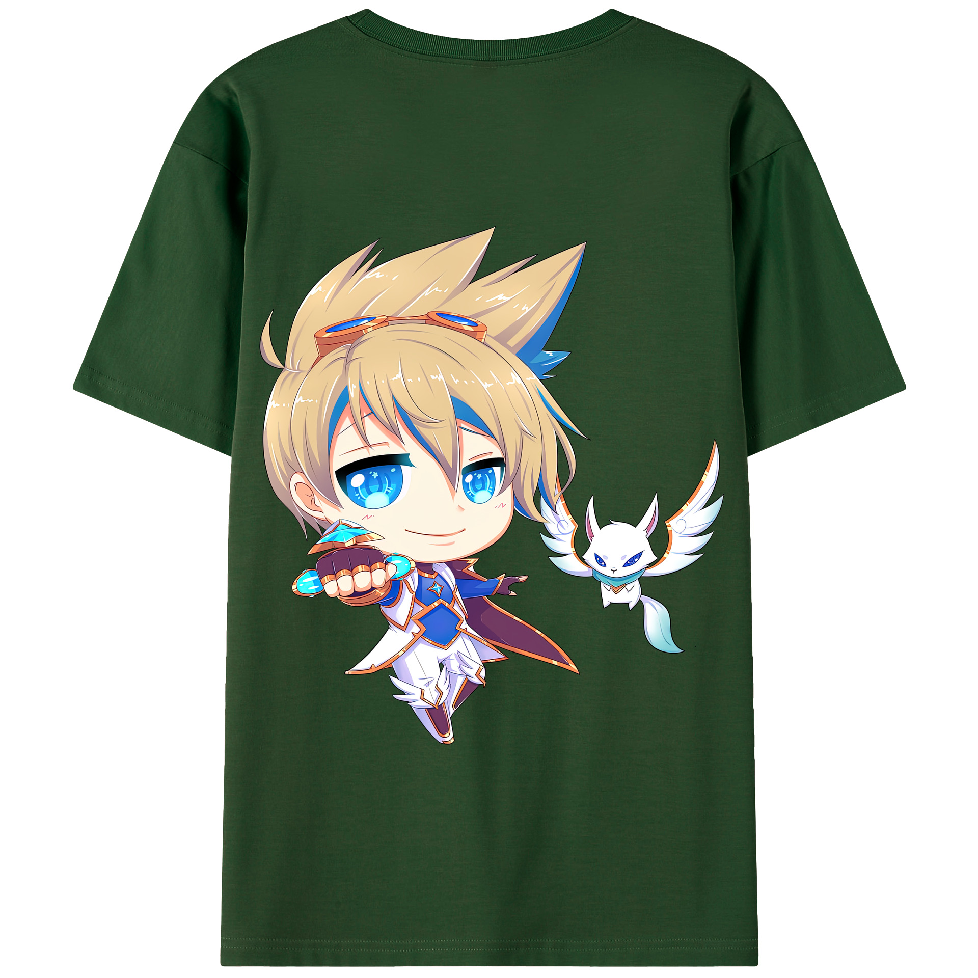 リーグ・オブ・レジェンド League of Legends LOL 綿100％半袖Tシャツ（背面プリント）